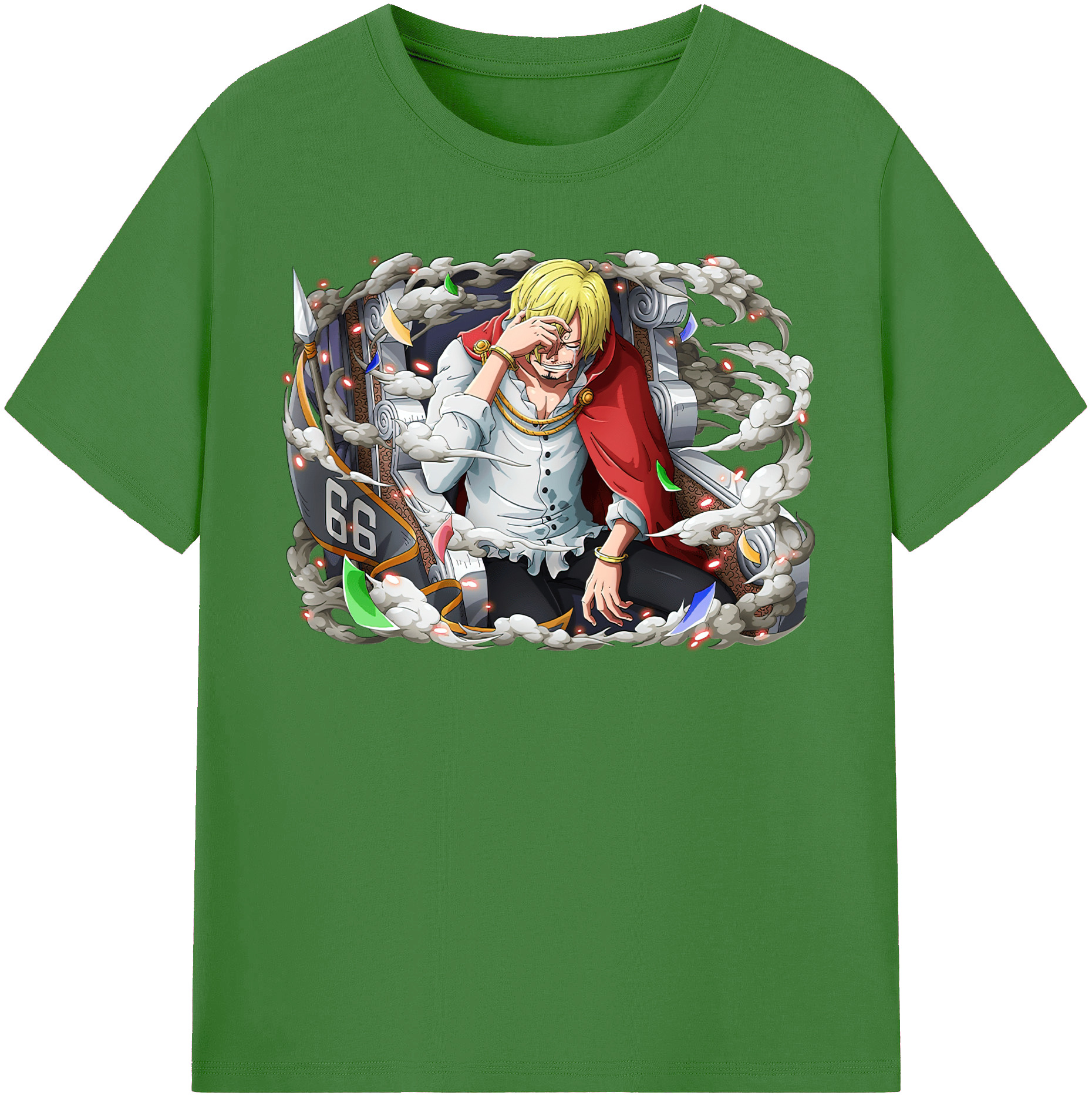 （画像用） ワンピース サンジ ONE PIECE Sanji レディースカジュアルプリントTシャツ（綿100％）